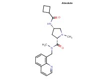 (2S,4S)-4-[(cyclobutylcarbonyl)amino]-N,1-dimethyl-N-(quinolin-8-ylmethyl)pyrrolidine-2-carboxamide