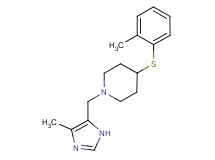 1-[(4-methyl-1H-imidazol-5-yl)methyl]-4-[(2-methylphenyl)thio]piperidine