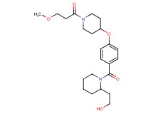 2-[1-(4-{[1-(3-methoxypropanoyl)-4-piperidinyl]oxy}benzoyl)-2-piperidinyl]ethanol