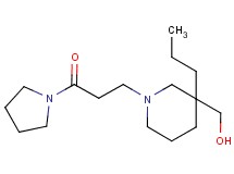 {1-[3-oxo-3-(1-pyrrolidinyl)propyl]-3-propyl-3-piperidinyl}methanol