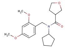 N-cyclopentyl-N-(2,4-dimethoxybenzyl)tetrahydrofuran-3-carboxamide