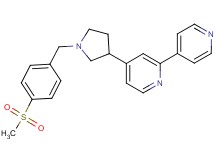 4-{1-[4-(methylsulfonyl)benzyl]pyrrolidin-3-yl}-2,4'-bipyridine