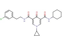 N-[2-(3-chlorophenyl)ethyl]-N'-cyclohexyl-1-cyclopropyl-4-oxo-1,4-dihydro-3,5-pyridinedicarboxamide