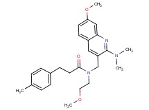 N-{[2-(dimethylamino)-7-methoxy-3-quinolinyl]methyl}-N-(2-methoxyethyl)-3-(4-methylphenyl)propanamide