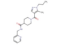 1-[(5-methyl-1-propyl-1H-pyrazol-4-yl)carbonyl]-N-(2-pyridinylmethyl)-4-piperidinecarboxamide