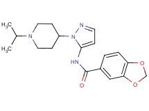 N-[1-(1-isopropyl-4-piperidinyl)-1H-pyrazol-5-yl]-1,3-benzodioxole-5-carboxamide