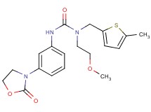N-(2-methoxyethyl)-N-[(5-methyl-2-thienyl)methyl]-N'-[3-(2-oxo-1,3-oxazolidin-3-yl)phenyl]urea