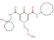 N-cyclooctyl-N'-[(1-hydroxycyclohexyl)methyl]-1-(2-methoxyethyl)-4-oxo-1,4-dihydro-3,5-pyridinedicarboxamide
