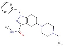 1-benzyl-5-(4-ethyl-1-piperazinyl)-N-methyl-4,5,6,7-tetrahydro-1H-indazole-3-carboxamide