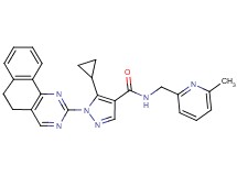 5-cyclopropyl-1-(5,6-dihydrobenzo[h]quinazolin-2-yl)-N-[(6-methyl-2-pyridinyl)methyl]-1H-pyrazole-4-carboxamide