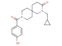 2-(cyclopropylmethyl)-9-(4-hydroxybenzoyl)-2,9-diazaspiro[5.5]undecan-3-one