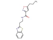 N-[2-(1,3-benzothiazol-2-yl)ethyl]-5-propyl-3-isoxazolecarboxamide