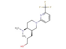 3-{(3R*,4S*)-4-(dimethylamino)-1-[6-(trifluoromethyl)pyridin-2-yl]piperidin-3-yl}propan-1-ol