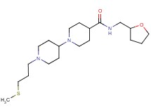 1'-[3-(methylthio)propyl]-N-(tetrahydro-2-furanylmethyl)-1,4'-bipiperidine-4-carboxamide