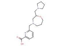 6-{[2-(pyrrolidin-1-ylmethyl)-1,4-oxazepan-4-yl]methyl}pyridine-2-carboxylic acid