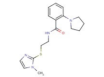 N-{2-[(1-methyl-1H-imidazol-2-yl)thio]ethyl}-2-pyrrolidin-1-ylbenzamide