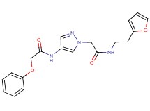N-[1-(2-{[2-(2-furyl)ethyl]amino}-2-oxoethyl)-1H-pyrazol-4-yl]-2-phenoxyacetamide