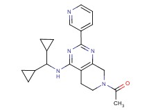 7-acetyl-N-(dicyclopropylmethyl)-2-pyridin-3-yl-5,6,7,8-tetrahydropyrido[3,4-d]pyrimidin-4-amine