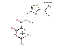 (1R,4S)-N-[(2-isopropyl-1,3-thiazol-4-yl)methyl]-N,1,7,7-tetramethyl-3-oxo-2-oxabicyclo[2.2.1]heptane-4-carboxamide