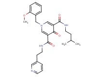 1-(2-methoxybenzyl)-N-(3-methylbutyl)-4-oxo-N'-[2-(3-pyridinyl)ethyl]-1,4-dihydro-3,5-pyridinedicarboxamide