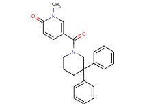 5-[(3,3-diphenylpiperidin-1-yl)carbonyl]-1-methylpyridin-2(1H)-one