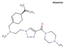 N-{[(4S)-4-isopropenyl-1-cyclohexen-1-yl]methyl}-N-methyl-2-{4-[(4-methyl-1-piperazinyl)carbonyl]-1H-1,2,3-triazol-1-yl}ethanamine