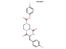 4-fluorophenyl (7S,9aR)-7-(4-chlorobenzyl)-6,9-dioxooctahydro-2H-pyrazino[1,2-a]pyrazine-2-carboxylate