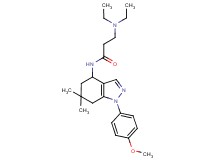 N~3~,N~3~-diethyl-N~1~-[1-(4-methoxyphenyl)-6,6-dimethyl-4,5,6,7-tetrahydro-1H-indazol-4-yl]-beta-alaninamide