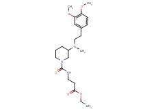 ethyl N-({3-[[2-(3,4-dimethoxyphenyl)ethyl](methyl)amino]-1-piperidinyl}carbonyl)-beta-alaninate