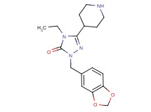 2-(1,3-benzodioxol-5-ylmethyl)-4-ethyl-5-(4-piperidinyl)-2,4-dihydro-3H-1,2,4-triazol-3-one dihydrochloride