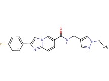 N-[(1-ethyl-1H-pyrazol-4-yl)methyl]-2-(4-fluorophenyl)imidazo[1,2-a]pyridine-6-carboxamide