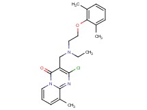 2-chloro-3-{[[2-(2,6-dimethylphenoxy)ethyl](ethyl)amino]methyl}-9-methyl-4H-pyrido[1,2-a]pyrimidin-4-one