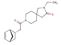 8-[(1S*,2S*,4S*)-bicyclo[2.2.1]hept-5-en-2-ylacetyl]-2-ethyl-2,8-diazaspiro[4.5]decan-3-one