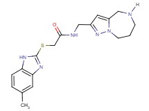 2-[(5-methyl-1H-benzimidazol-2-yl)thio]-N-(5,6,7,8-tetrahydro-4H-pyrazolo[1,5-a][1,4]diazepin-2-ylmethyl)acetamide dihydrochloride