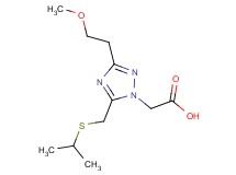 [5-[(isopropylthio)methyl]-3-(2-methoxyethyl)-1H-1,2,4-triazol-1-yl]acetic acid
