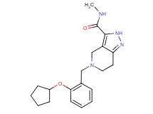 5-[2-(cyclopentyloxy)benzyl]-N-methyl-4,5,6,7-tetrahydro-2H-pyrazolo[4,3-c]pyridine-3-carboxamide