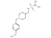 N-({1-[(5-ethylpyridin-2-yl)methyl]piperidin-4-yl}methyl)propane-2-sulfonamide