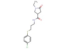N-{3-[(4-chlorophenyl)thio]propyl}-1-ethyl-5-oxo-3-pyrrolidinecarboxamide