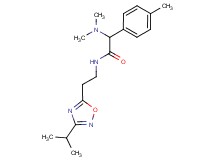 2-(dimethylamino)-N-[2-(3-isopropyl-1,2,4-oxadiazol-5-yl)ethyl]-2-(4-methylphenyl)acetamide