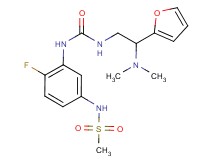 N-{3-[({[2-(dimethylamino)-2-(2-furyl)ethyl]amino}carbonyl)amino]-4-fluorophenyl}methanesulfonamide