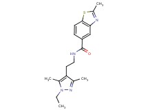 N-[2-(1-ethyl-3,5-dimethyl-1H-pyrazol-4-yl)ethyl]-2-methyl-1,3-benzothiazole-5-carboxamide