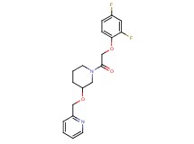 2-[({1-[(2,4-difluorophenoxy)acetyl]-3-piperidinyl}oxy)methyl]pyridine