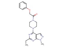 6-ethyl-1-methyl-4-[4-(phenoxyacetyl)-1-piperazinyl]-1H-pyrazolo[3,4-d]pyrimidine