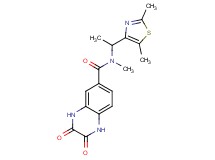 N-[1-(2,5-dimethyl-1,3-thiazol-4-yl)ethyl]-N-methyl-2,3-dioxo-1,2,3,4-tetrahydro-6-quinoxalinecarboxamide