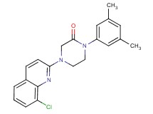 4-(8-chloro-2-quinolinyl)-1-(3,5-dimethylphenyl)-2-piperazinone