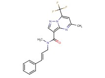 N,5-dimethyl-N-[(2E)-3-phenylprop-2-en-1-yl]-7-(trifluoromethyl)pyrazolo[1,5-a]pyrimidine-3-carboxamide