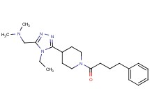 ({4-ethyl-5-[1-(4-phenylbutanoyl)piperidin-4-yl]-4H-1,2,4-triazol-3-yl}methyl)dimethylamine