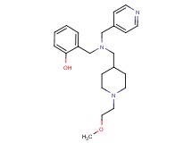 2-{[{[1-(2-methoxyethyl)-4-piperidinyl]methyl}(4-pyridinylmethyl)amino]methyl}phenol
