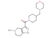 5-methyl-3-{[4-(4-morpholinylmethyl)-1-piperidinyl]carbonyl}-4,5,6,7-tetrahydro-1H-pyrazolo[4,3-c]pyridine