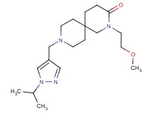 9-[(1-isopropyl-1H-pyrazol-4-yl)methyl]-2-(2-methoxyethyl)-2,9-diazaspiro[5.5]undecan-3-one